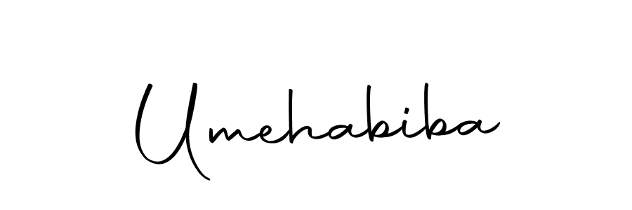 How to make Umehabiba name signature. Use Autography-DOLnW style for creating short signs online. This is the latest handwritten sign. Umehabiba signature style 10 images and pictures png