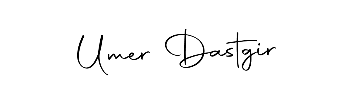 Create a beautiful signature design for name Umer Dastgir. With this signature (Autography-DOLnW) fonts, you can make a handwritten signature for free. Umer Dastgir signature style 10 images and pictures png