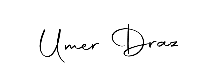 You should practise on your own different ways (Autography-DOLnW) to write your name (Umer Draz) in signature. don't let someone else do it for you. Umer Draz signature style 10 images and pictures png