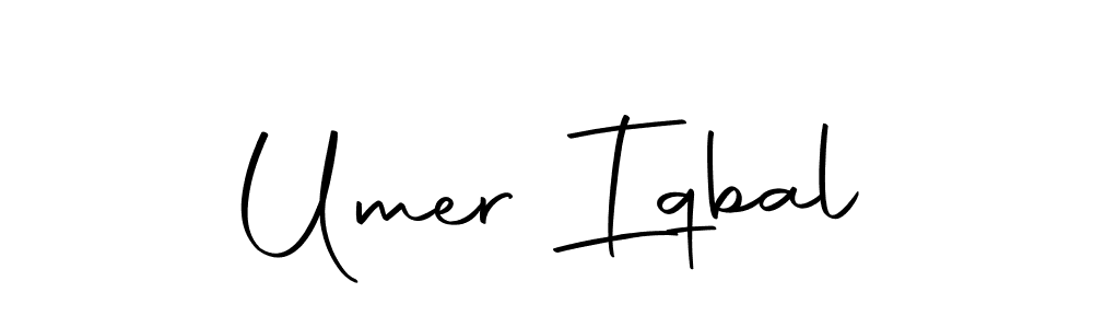 Design your own signature with our free online signature maker. With this signature software, you can create a handwritten (Autography-DOLnW) signature for name Umer Iqbal. Umer Iqbal signature style 10 images and pictures png