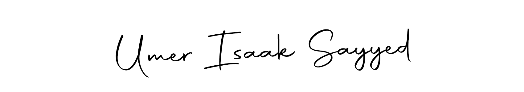 How to make Umer Isaak Sayyed signature? Autography-DOLnW is a professional autograph style. Create handwritten signature for Umer Isaak Sayyed name. Umer Isaak Sayyed signature style 10 images and pictures png