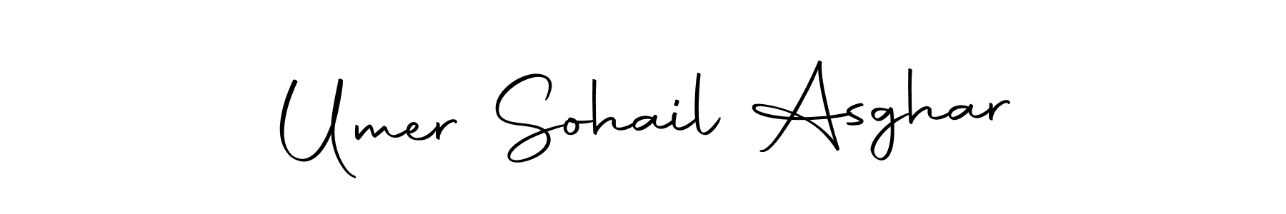 Create a beautiful signature design for name Umer Sohail Asghar. With this signature (Autography-DOLnW) fonts, you can make a handwritten signature for free. Umer Sohail Asghar signature style 10 images and pictures png