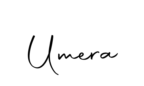 Make a beautiful signature design for name Umera. With this signature (Autography-DOLnW) style, you can create a handwritten signature for free. Umera signature style 10 images and pictures png
