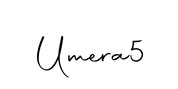 Create a beautiful signature design for name Umera5. With this signature (Autography-DOLnW) fonts, you can make a handwritten signature for free. Umera5 signature style 10 images and pictures png