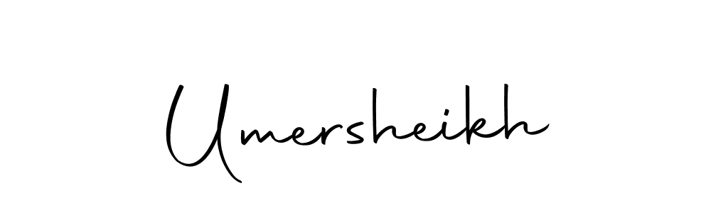 Design your own signature with our free online signature maker. With this signature software, you can create a handwritten (Autography-DOLnW) signature for name Umersheikh. Umersheikh signature style 10 images and pictures png