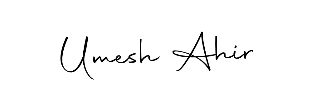 You should practise on your own different ways (Autography-DOLnW) to write your name (Umesh Ahir) in signature. don't let someone else do it for you. Umesh Ahir signature style 10 images and pictures png