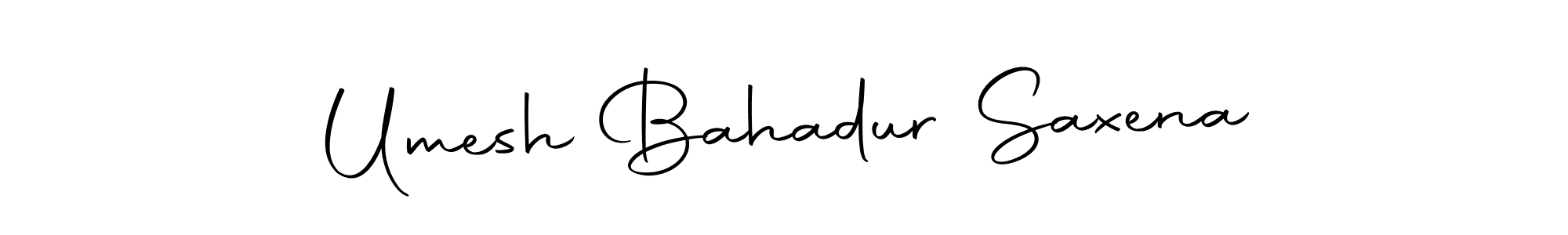 Make a beautiful signature design for name Umesh Bahadur Saxena. With this signature (Autography-DOLnW) style, you can create a handwritten signature for free. Umesh Bahadur Saxena signature style 10 images and pictures png