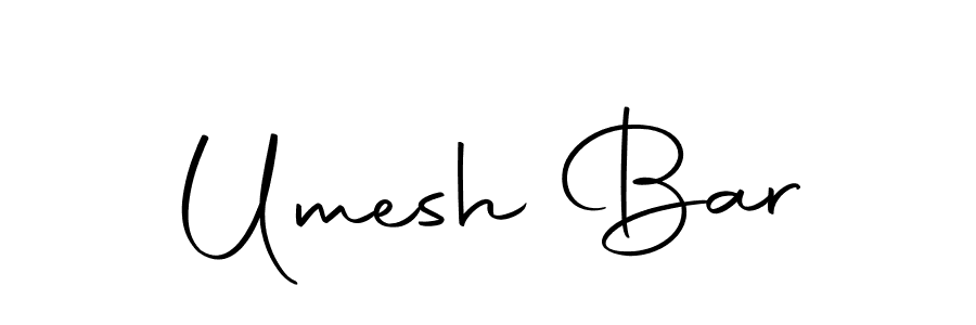 Make a beautiful signature design for name Umesh Bar. With this signature (Autography-DOLnW) style, you can create a handwritten signature for free. Umesh Bar signature style 10 images and pictures png