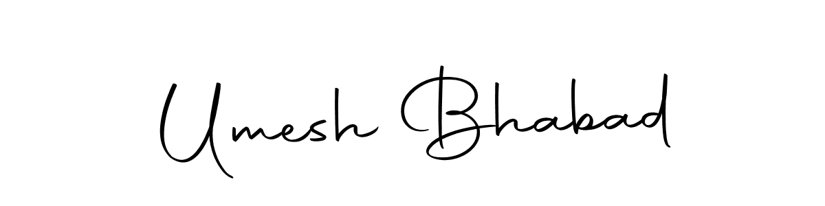 Umesh Bhabad stylish signature style. Best Handwritten Sign (Autography-DOLnW) for my name. Handwritten Signature Collection Ideas for my name Umesh Bhabad. Umesh Bhabad signature style 10 images and pictures png