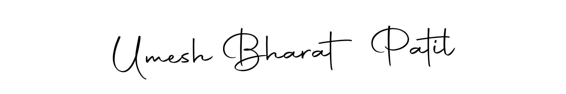 How to make Umesh Bharat Patil name signature. Use Autography-DOLnW style for creating short signs online. This is the latest handwritten sign. Umesh Bharat Patil signature style 10 images and pictures png