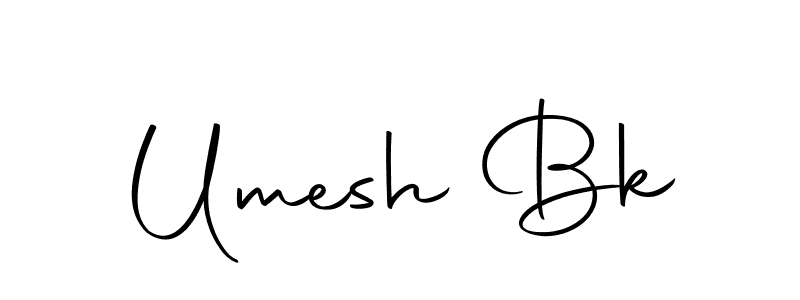 Make a beautiful signature design for name Umesh Bk. With this signature (Autography-DOLnW) style, you can create a handwritten signature for free. Umesh Bk signature style 10 images and pictures png