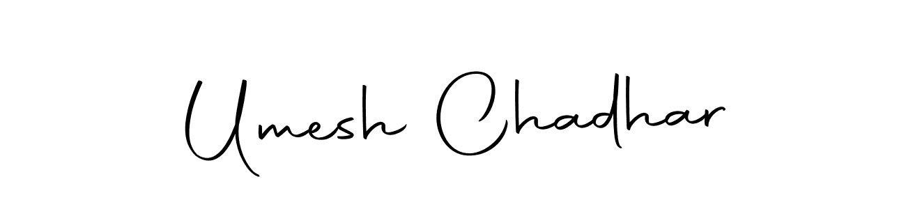 Umesh Chadhar stylish signature style. Best Handwritten Sign (Autography-DOLnW) for my name. Handwritten Signature Collection Ideas for my name Umesh Chadhar. Umesh Chadhar signature style 10 images and pictures png