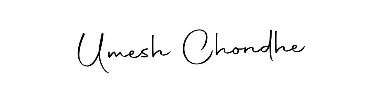 Use a signature maker to create a handwritten signature online. With this signature software, you can design (Autography-DOLnW) your own signature for name Umesh Chondhe. Umesh Chondhe signature style 10 images and pictures png