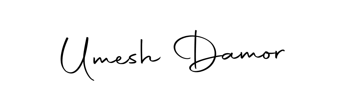 Design your own signature with our free online signature maker. With this signature software, you can create a handwritten (Autography-DOLnW) signature for name Umesh Damor. Umesh Damor signature style 10 images and pictures png