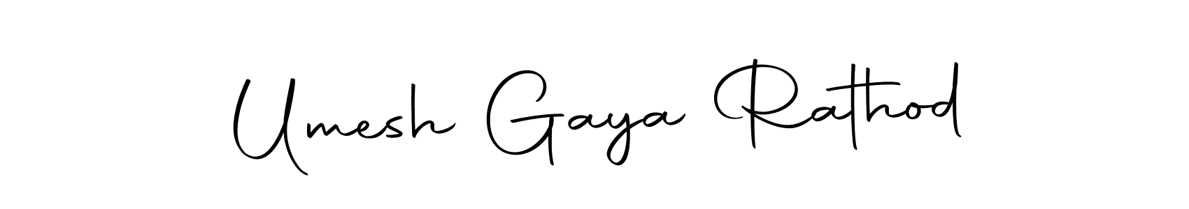 Design your own signature with our free online signature maker. With this signature software, you can create a handwritten (Autography-DOLnW) signature for name Umesh Gaya Rathod. Umesh Gaya Rathod signature style 10 images and pictures png