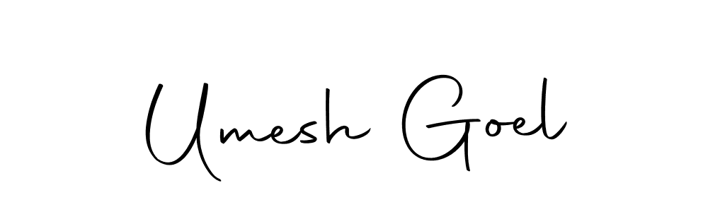 Design your own signature with our free online signature maker. With this signature software, you can create a handwritten (Autography-DOLnW) signature for name Umesh Goel. Umesh Goel signature style 10 images and pictures png