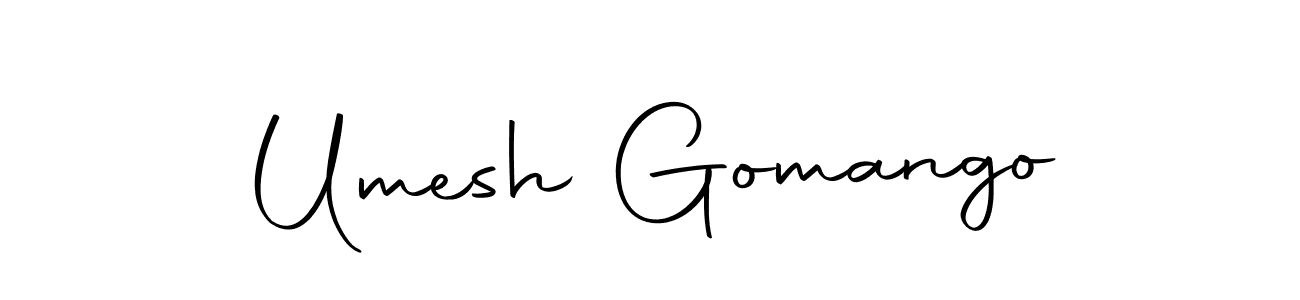 Use a signature maker to create a handwritten signature online. With this signature software, you can design (Autography-DOLnW) your own signature for name Umesh Gomango. Umesh Gomango signature style 10 images and pictures png