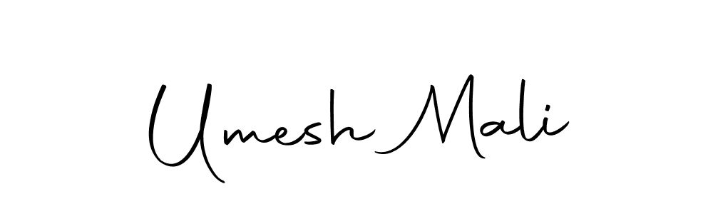 Design your own signature with our free online signature maker. With this signature software, you can create a handwritten (Autography-DOLnW) signature for name Umesh Mali. Umesh Mali signature style 10 images and pictures png