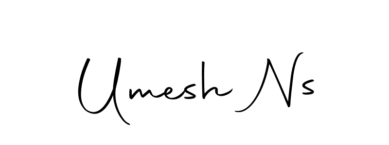 Create a beautiful signature design for name Umesh Ns. With this signature (Autography-DOLnW) fonts, you can make a handwritten signature for free. Umesh Ns signature style 10 images and pictures png