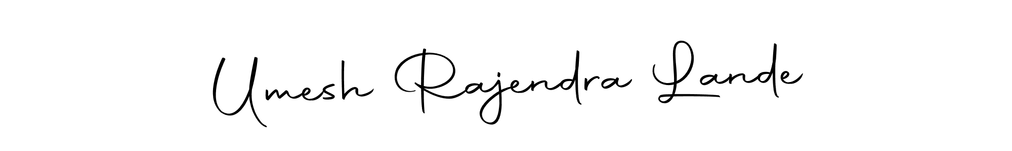 Autography-DOLnW is a professional signature style that is perfect for those who want to add a touch of class to their signature. It is also a great choice for those who want to make their signature more unique. Get Umesh Rajendra Lande name to fancy signature for free. Umesh Rajendra Lande signature style 10 images and pictures png