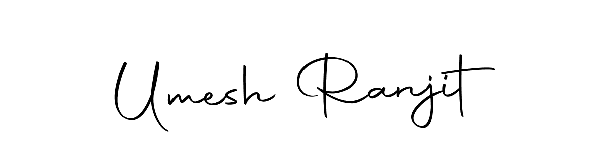 Umesh Ranjit stylish signature style. Best Handwritten Sign (Autography-DOLnW) for my name. Handwritten Signature Collection Ideas for my name Umesh Ranjit. Umesh Ranjit signature style 10 images and pictures png