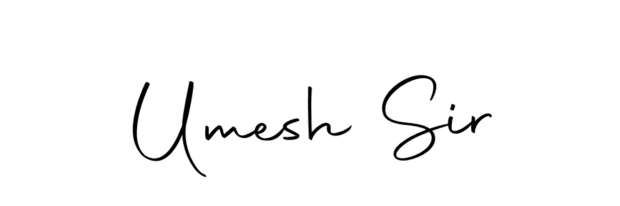 How to make Umesh Sir name signature. Use Autography-DOLnW style for creating short signs online. This is the latest handwritten sign. Umesh Sir signature style 10 images and pictures png