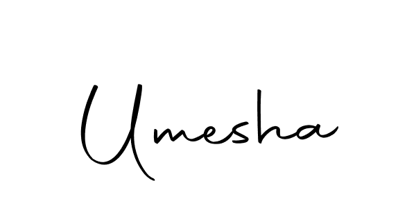 Create a beautiful signature design for name Umesha. With this signature (Autography-DOLnW) fonts, you can make a handwritten signature for free. Umesha signature style 10 images and pictures png