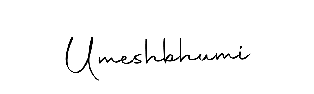 Design your own signature with our free online signature maker. With this signature software, you can create a handwritten (Autography-DOLnW) signature for name Umeshbhumi. Umeshbhumi signature style 10 images and pictures png