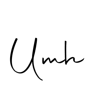 Make a beautiful signature design for name Umh. With this signature (Autography-DOLnW) style, you can create a handwritten signature for free. Umh signature style 10 images and pictures png
