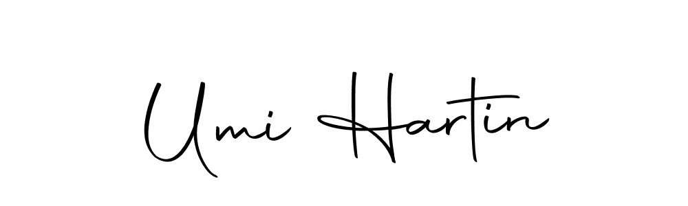 Make a beautiful signature design for name Umi Hartin. Use this online signature maker to create a handwritten signature for free. Umi Hartin signature style 10 images and pictures png