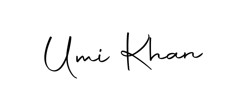 if you are searching for the best signature style for your name Umi Khan. so please give up your signature search. here we have designed multiple signature styles  using Autography-DOLnW. Umi Khan signature style 10 images and pictures png