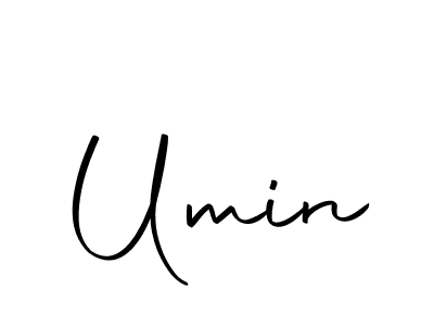 Umin stylish signature style. Best Handwritten Sign (Autography-DOLnW) for my name. Handwritten Signature Collection Ideas for my name Umin. Umin signature style 10 images and pictures png