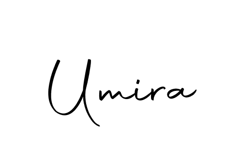 Umira stylish signature style. Best Handwritten Sign (Autography-DOLnW) for my name. Handwritten Signature Collection Ideas for my name Umira. Umira signature style 10 images and pictures png