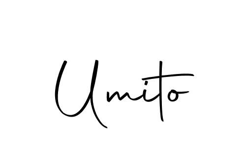 Make a beautiful signature design for name Umito. With this signature (Autography-DOLnW) style, you can create a handwritten signature for free. Umito signature style 10 images and pictures png