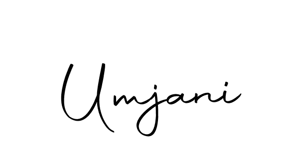 Design your own signature with our free online signature maker. With this signature software, you can create a handwritten (Autography-DOLnW) signature for name Umjani. Umjani signature style 10 images and pictures png