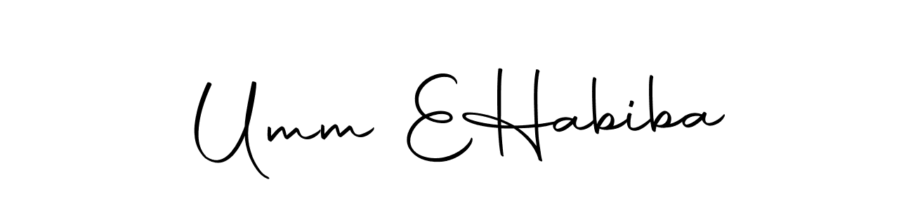 Also we have Umm E  Habiba name is the best signature style. Create professional handwritten signature collection using Autography-DOLnW autograph style. Umm E  Habiba signature style 10 images and pictures png