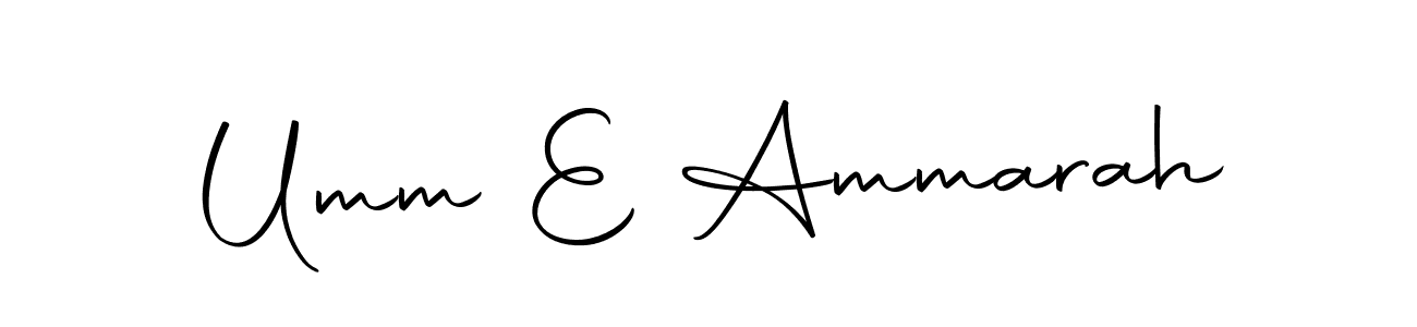 Make a beautiful signature design for name Umm E Ammarah. With this signature (Autography-DOLnW) style, you can create a handwritten signature for free. Umm E Ammarah signature style 10 images and pictures png