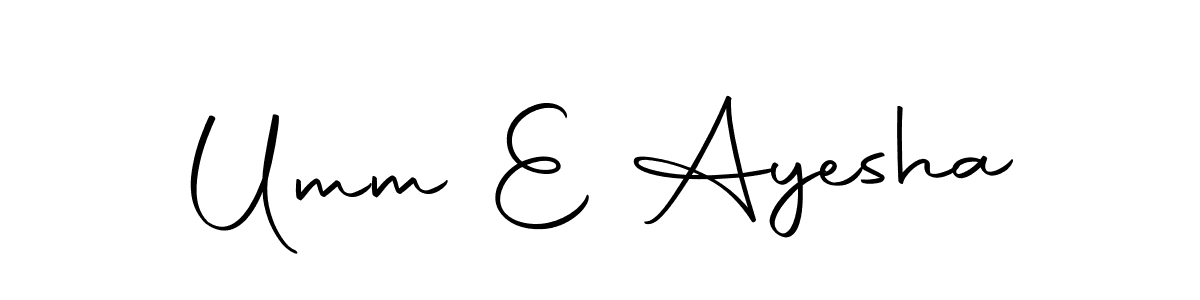 Make a beautiful signature design for name Umm E Ayesha. With this signature (Autography-DOLnW) style, you can create a handwritten signature for free. Umm E Ayesha signature style 10 images and pictures png