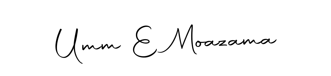 The best way (Autography-DOLnW) to make a short signature is to pick only two or three words in your name. The name Umm E Moazama include a total of six letters. For converting this name. Umm E Moazama signature style 10 images and pictures png