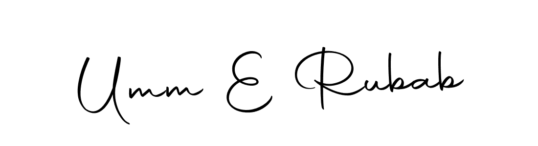 Umm E Rubab stylish signature style. Best Handwritten Sign (Autography-DOLnW) for my name. Handwritten Signature Collection Ideas for my name Umm E Rubab. Umm E Rubab signature style 10 images and pictures png