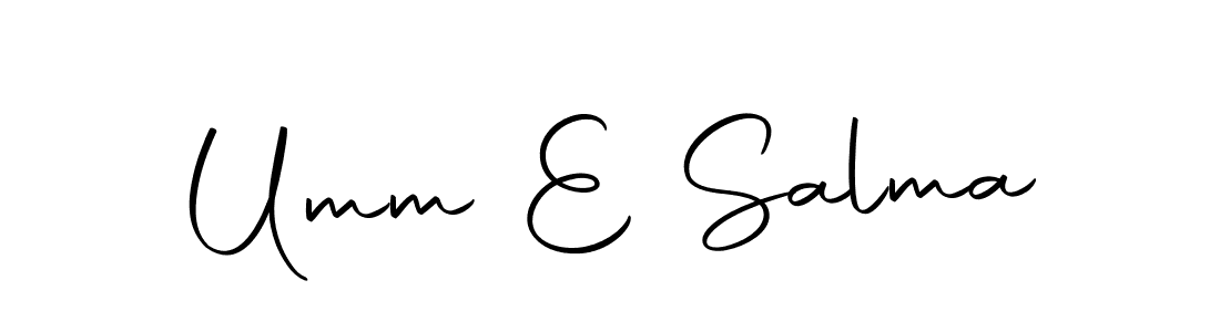 Also we have Umm E Salma name is the best signature style. Create professional handwritten signature collection using Autography-DOLnW autograph style. Umm E Salma signature style 10 images and pictures png