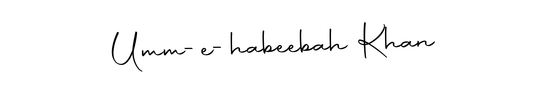 Similarly Autography-DOLnW is the best handwritten signature design. Signature creator online .You can use it as an online autograph creator for name Umm-e-habeebah Khan. Umm-e-habeebah Khan signature style 10 images and pictures png
