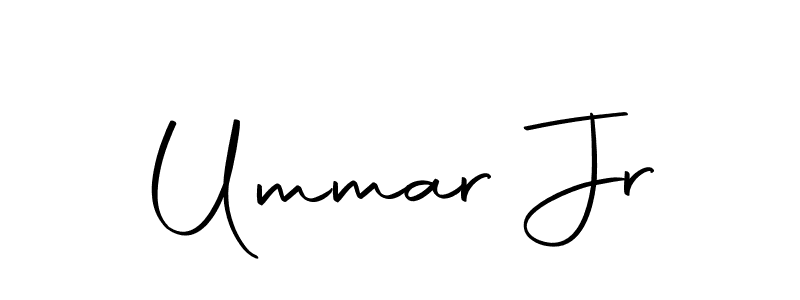 How to make Ummar Jr name signature. Use Autography-DOLnW style for creating short signs online. This is the latest handwritten sign. Ummar Jr signature style 10 images and pictures png