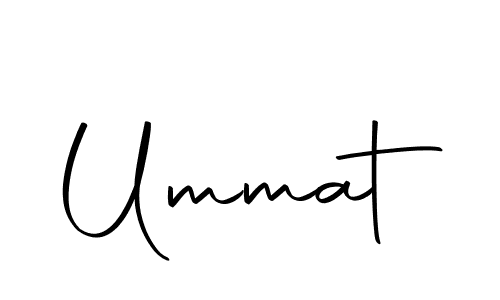 Create a beautiful signature design for name Ummat. With this signature (Autography-DOLnW) fonts, you can make a handwritten signature for free. Ummat signature style 10 images and pictures png