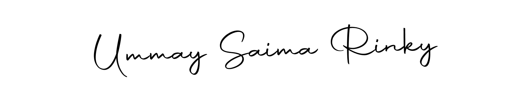 Use a signature maker to create a handwritten signature online. With this signature software, you can design (Autography-DOLnW) your own signature for name Ummay Saima Rinky. Ummay Saima Rinky signature style 10 images and pictures png