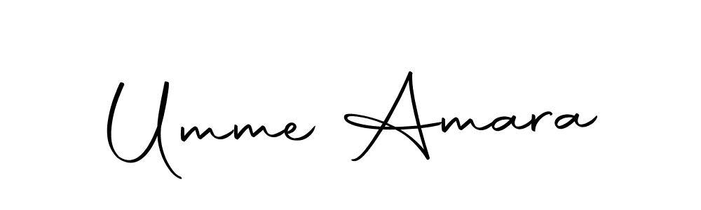 Create a beautiful signature design for name Umme Amara. With this signature (Autography-DOLnW) fonts, you can make a handwritten signature for free. Umme Amara signature style 10 images and pictures png