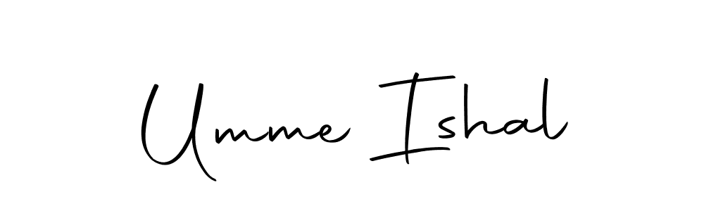 You can use this online signature creator to create a handwritten signature for the name Umme Ishal. This is the best online autograph maker. Umme Ishal signature style 10 images and pictures png