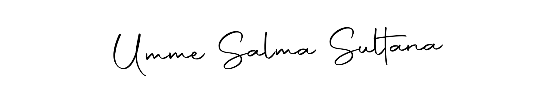 Autography-DOLnW is a professional signature style that is perfect for those who want to add a touch of class to their signature. It is also a great choice for those who want to make their signature more unique. Get Umme Salma Sultana name to fancy signature for free. Umme Salma Sultana signature style 10 images and pictures png