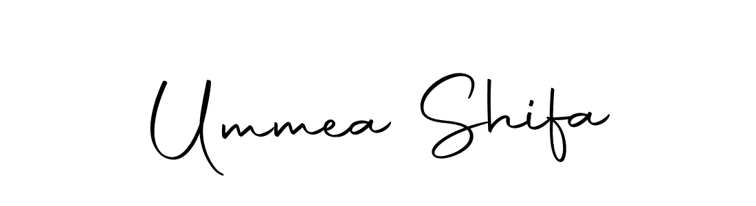 The best way (Autography-DOLnW) to make a short signature is to pick only two or three words in your name. The name Ummea Shifa include a total of six letters. For converting this name. Ummea Shifa signature style 10 images and pictures png