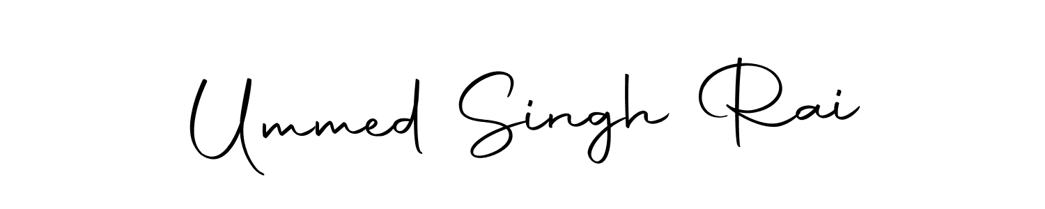 How to make Ummed Singh Rai name signature. Use Autography-DOLnW style for creating short signs online. This is the latest handwritten sign. Ummed Singh Rai signature style 10 images and pictures png